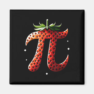 Strawberry Pi Day Funny Math Teacher Student 3.14  Magnet