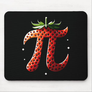 Strawberry Pi Day Funny Math Teacher Student 3.14 Mouse Pad