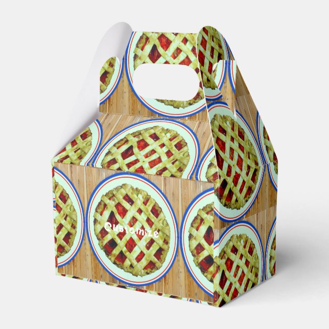 strawberry pie candy tin favor box (Front Side)