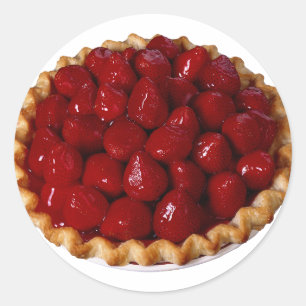 Strawberry Pie Classic Round Sticker