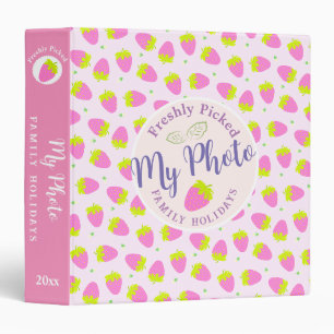 Strawberry Pink Binder