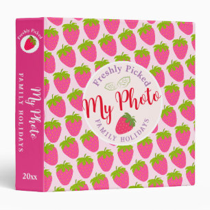 Strawberry Pink Binder