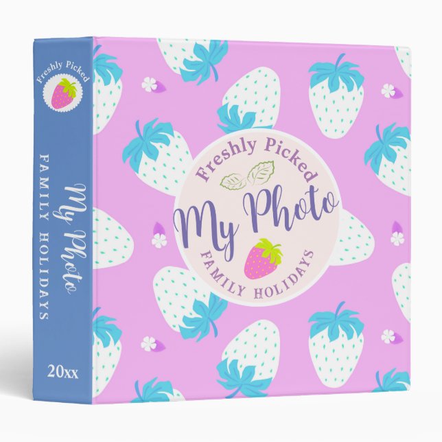 Strawberry Pink Binder (Front/Spine)