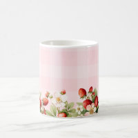 Strawberry pink gingham baby shower