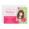 Strawberry Pink Green Birthday Party Invitations