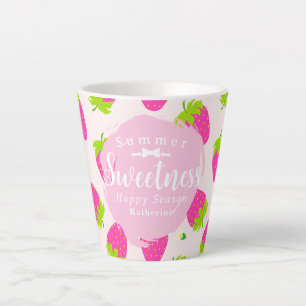 Strawberry Pink Latte Mug