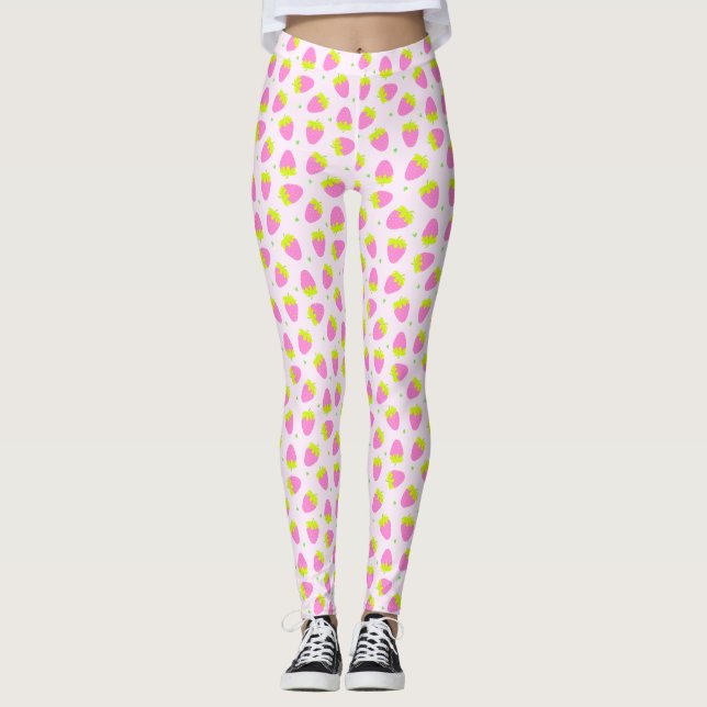 Strawberry Pink Leggings (Front)