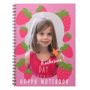Strawberry Pink Photo Notebook
