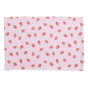 Strawberry Pink.   Pillow Case