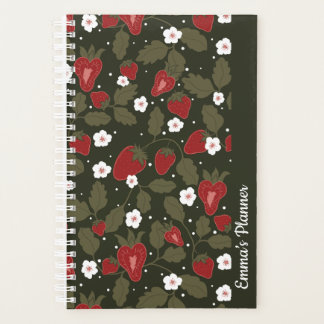 Strawberry planner | customizable cute planner