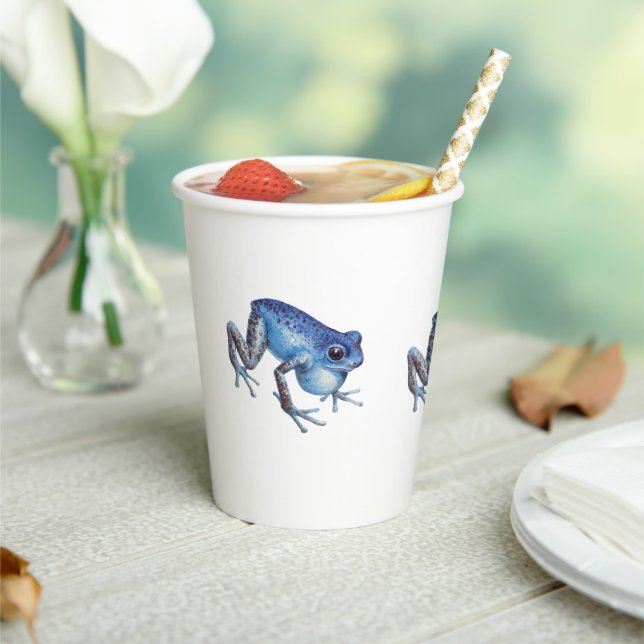 Strawberry Poison dart frog Paper Cups (Insitu)