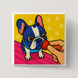 Strawberry Pop Friendly Can Badge 2 Inch Square Button