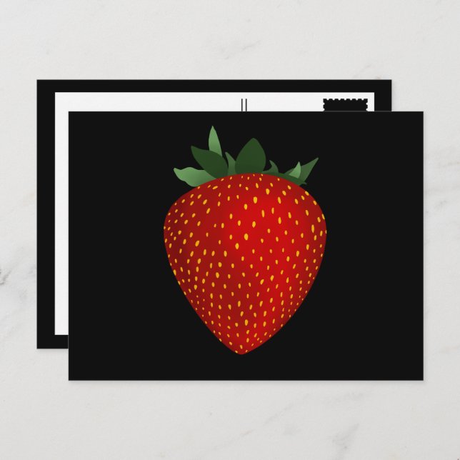 strawberry postcard (Front/Back)