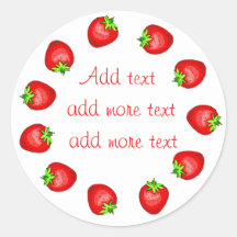 Strawberry Preserves Labels