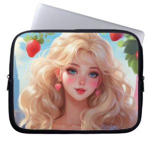 Strawberry princess laptop sleeve