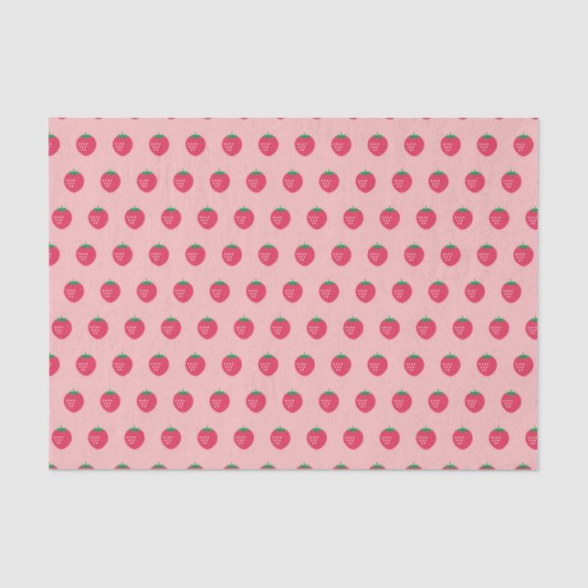 Strawberry Print Tissue Paper (Front)