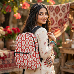 Strawberry Printed Backpack