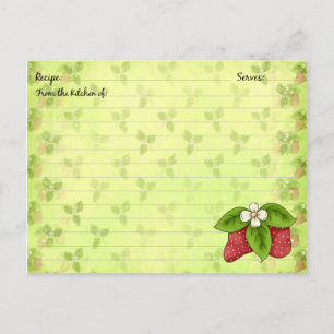 Strawberry Recipe Cards