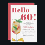 Strawberry Red Cocktail Drink 60th Birthday Invitation<br><div class="desc">Strawberry Red Cocktail Drink 60th Birthday Invitation
Make your event memorable with this fun green watercolor fruity drink 60th birthday invitation. The vibrant colours and soft brushstrokes lend a whimsical and artistic feel to the design,  making it a perfect choice for a birthday filled with joy and celebration.</div>
