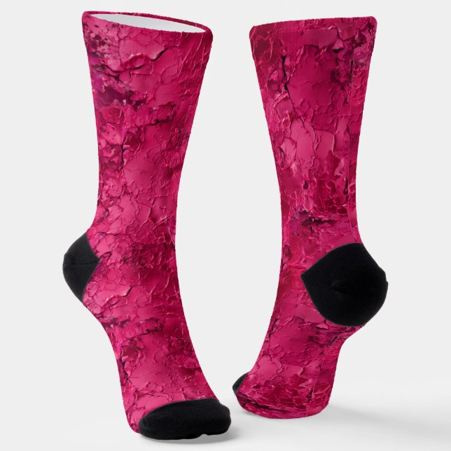 Strawberry Red Socks (Angled)