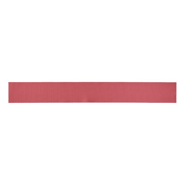 Strawberry Red Solid Colour Grosgrain Ribbon (Front)