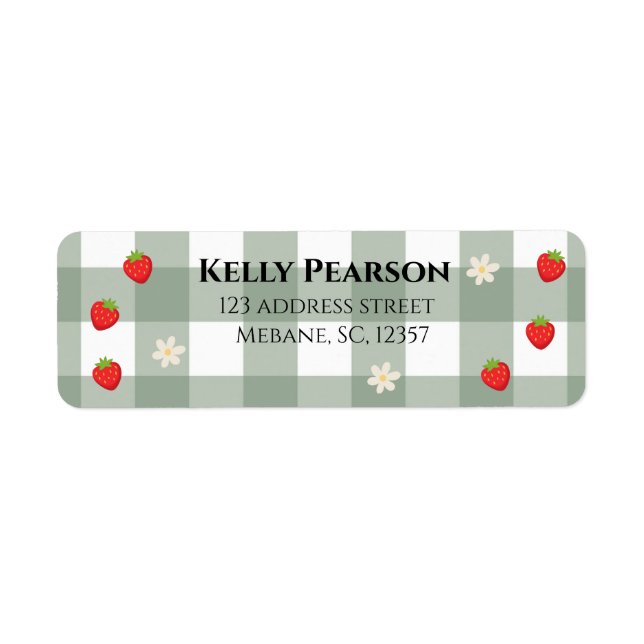 strawberry return label (Front)