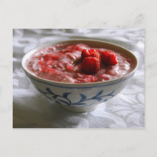 Strawberry Rhubarb Yogurt Postcard