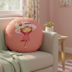Strawberry Round Pillow