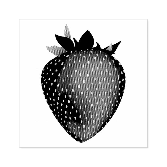 strawberry rubber stamp (Imprint)