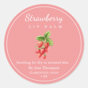 Strawberry Salve / balm Label
