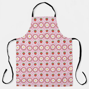 Strawberry Serenade Pink Apron