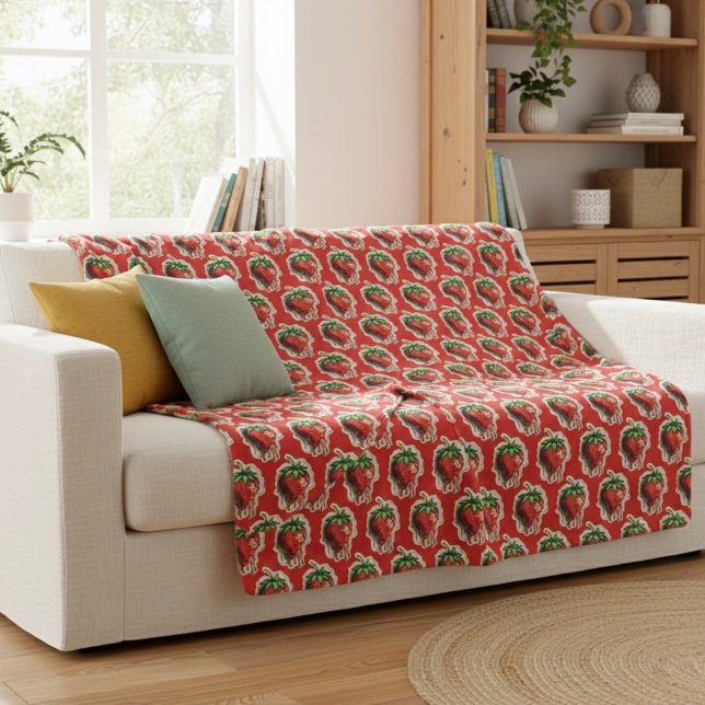 Strawberry Sherpa Blanket (Creator Uploaded)
