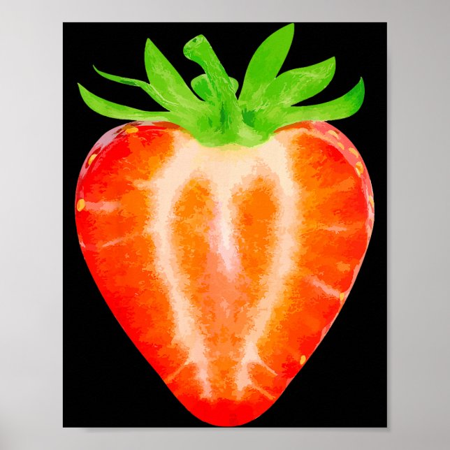 Strawberry Shirt Adult Men Women Kids Strawberry C Poster (Front)