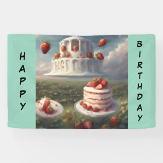 Strawberry shortcake Happy Birthday Banner