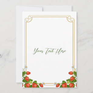 Strawberry Shortcake Invitation 5x7"