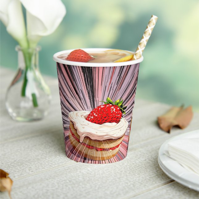 Strawberry Shortcake Nostalgia Paper Cups (Insitu)