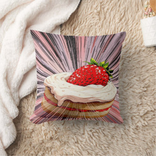 Strawberry Shortcake Nostalgia Throw Pillow