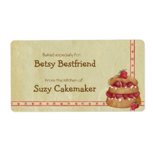 Strawberry Shortcake Personalized Labels