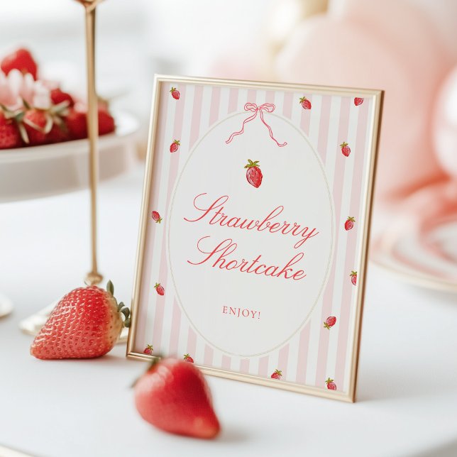 Strawberry Shortcake Table Sign Poster (Creator Uploaded)