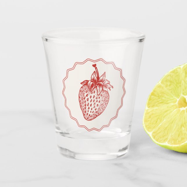 Strawberry Shot Glass (Front)