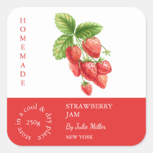 Strawberry Small Business Label