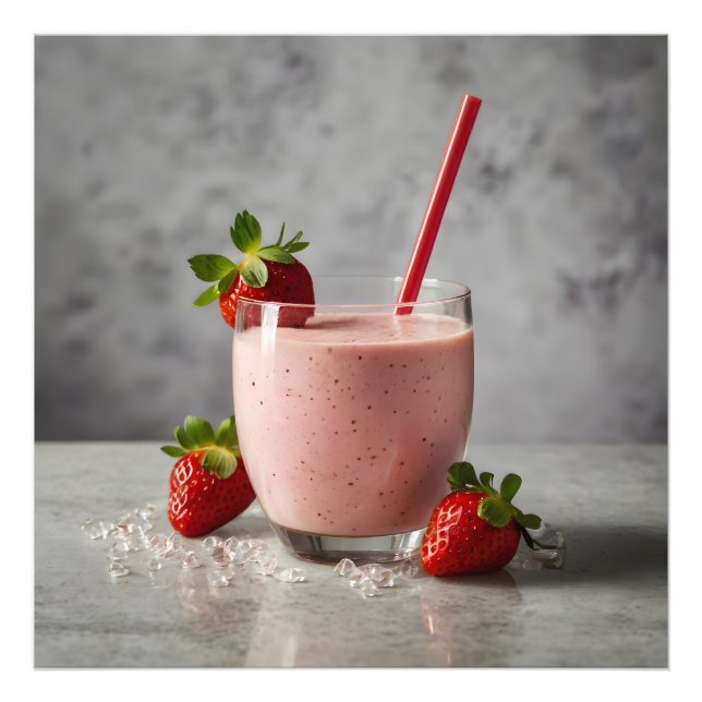 Strawberry Smoothie Photo Print (Front)