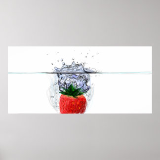 Strawberry Splash Poster