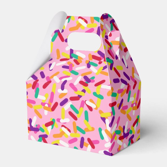 Strawberry Sprinkles Favor Box (Front Side)