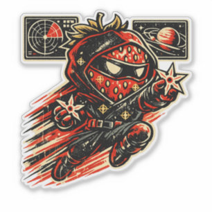 Strawberry Star Assassin — Vintage Space Ninja 
