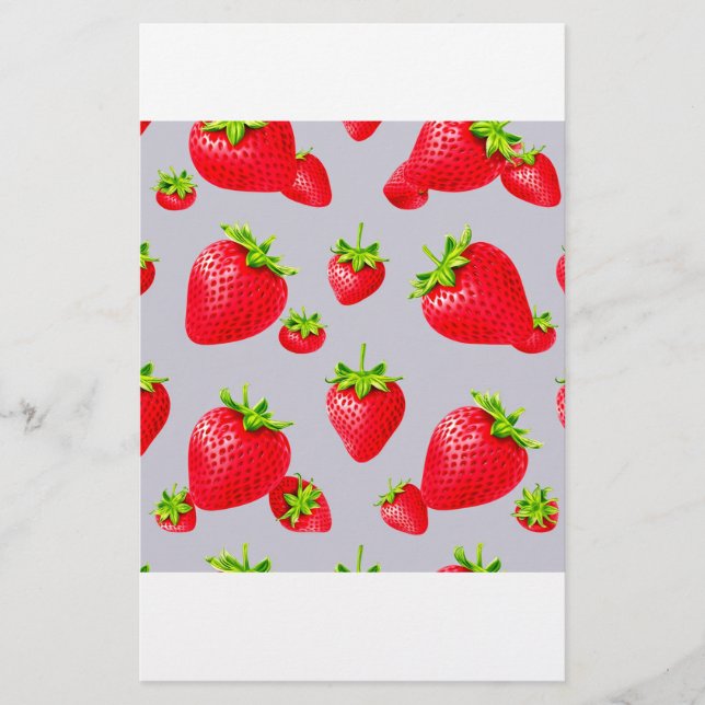 Strawberry Stationery (Front)
