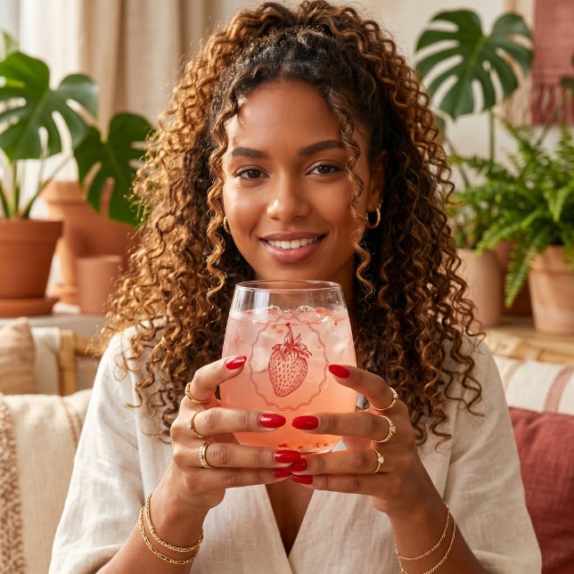 Strawberry Stemless Wine Glass (Creator Uploaded)