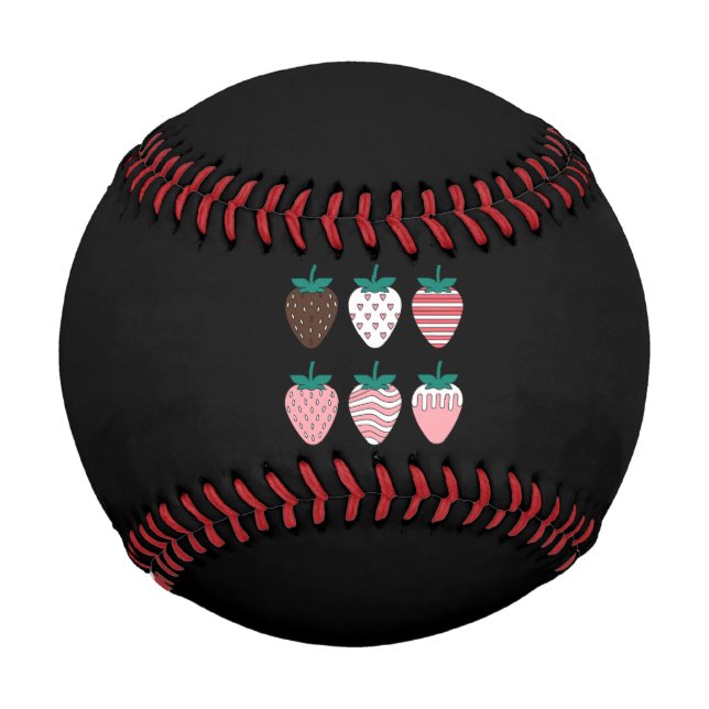 Strawberry Strawberries Fruit Lover Farmers Garden Baseball (Front)