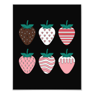 Strawberry Strawberries Fruit Lover Farmers Garden Photo Print