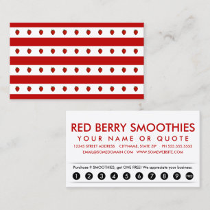 strawberry stripes loyalty card